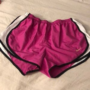 Pink Nike Dri-Fit shorts